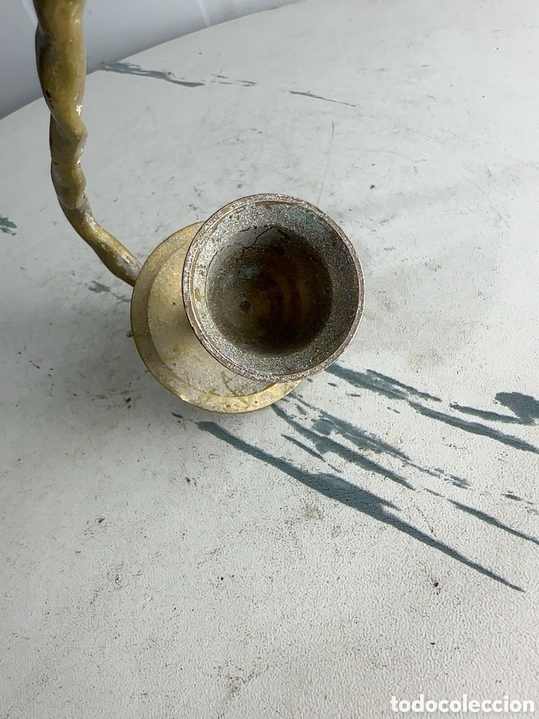 Vintage: Brass wall-mounted candle holder - Foto 7