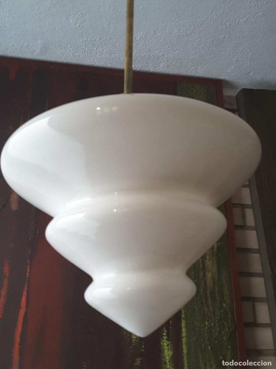 Vintage: L&aacute;mpara de opalina - Foto 1