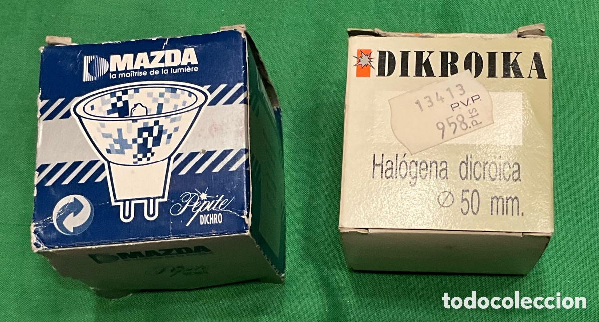 Vintage: DOS BOMBILLAS HAL&Oacute;GENAS. Tipo dicroica (2x6&euro;) - Foto 1