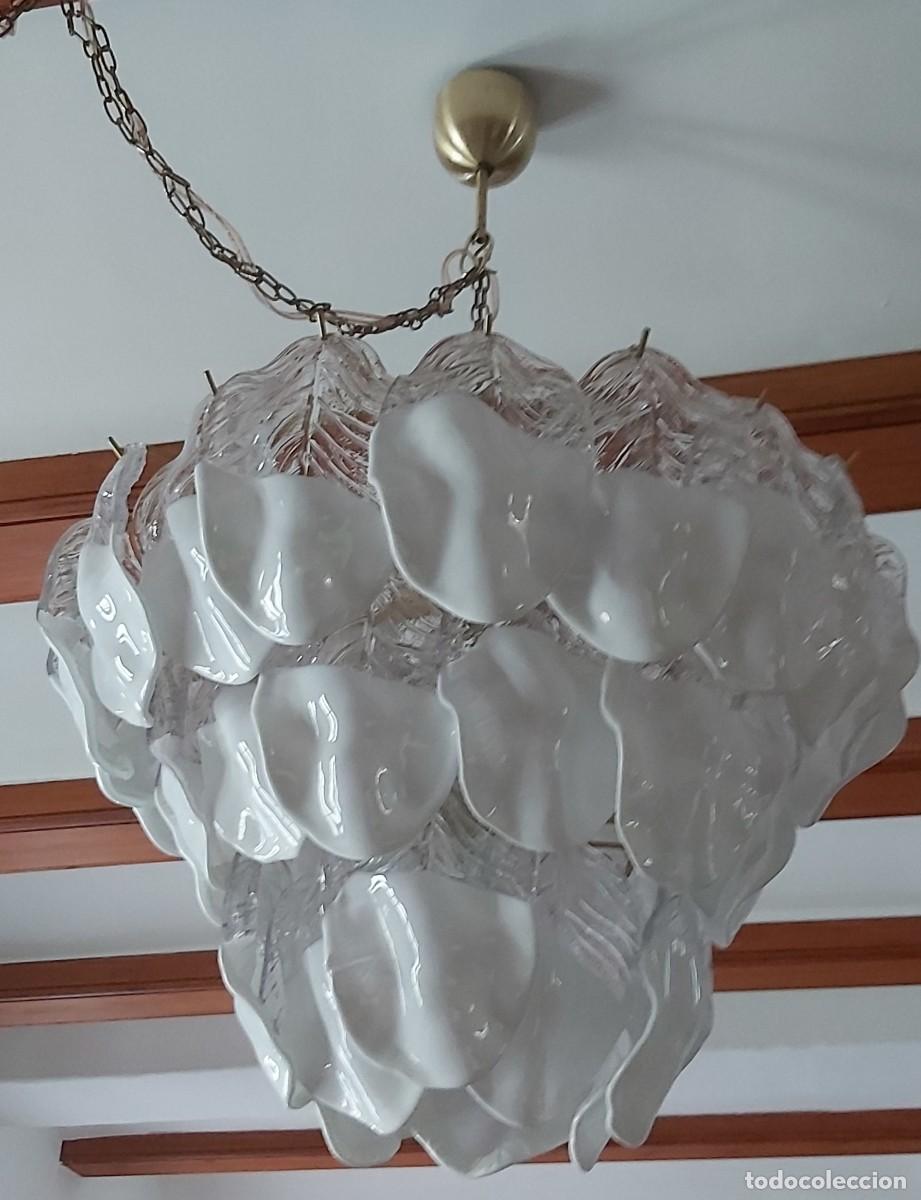 Vintage: L&aacute;mpara cristal de Murano - Foto 3