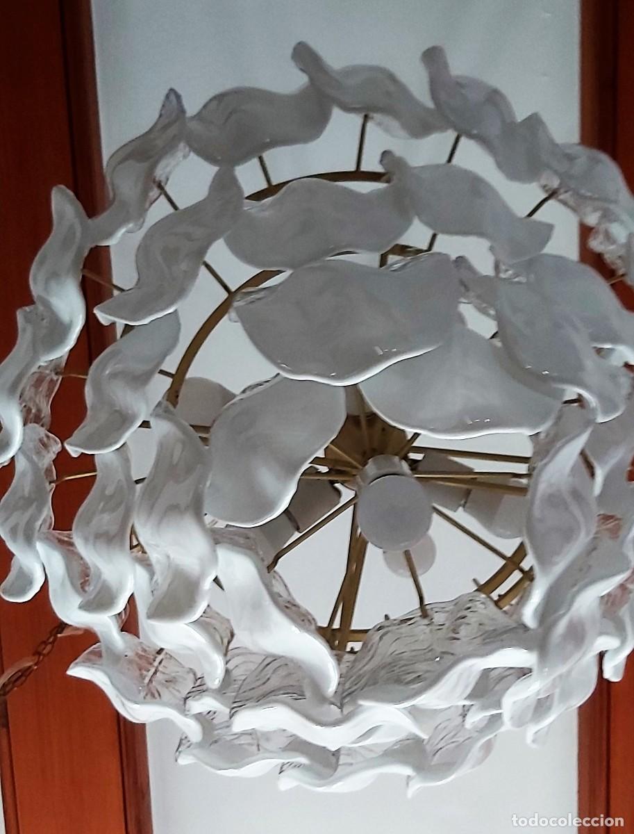 Vintage: L&aacute;mpara cristal de Murano - Foto 4