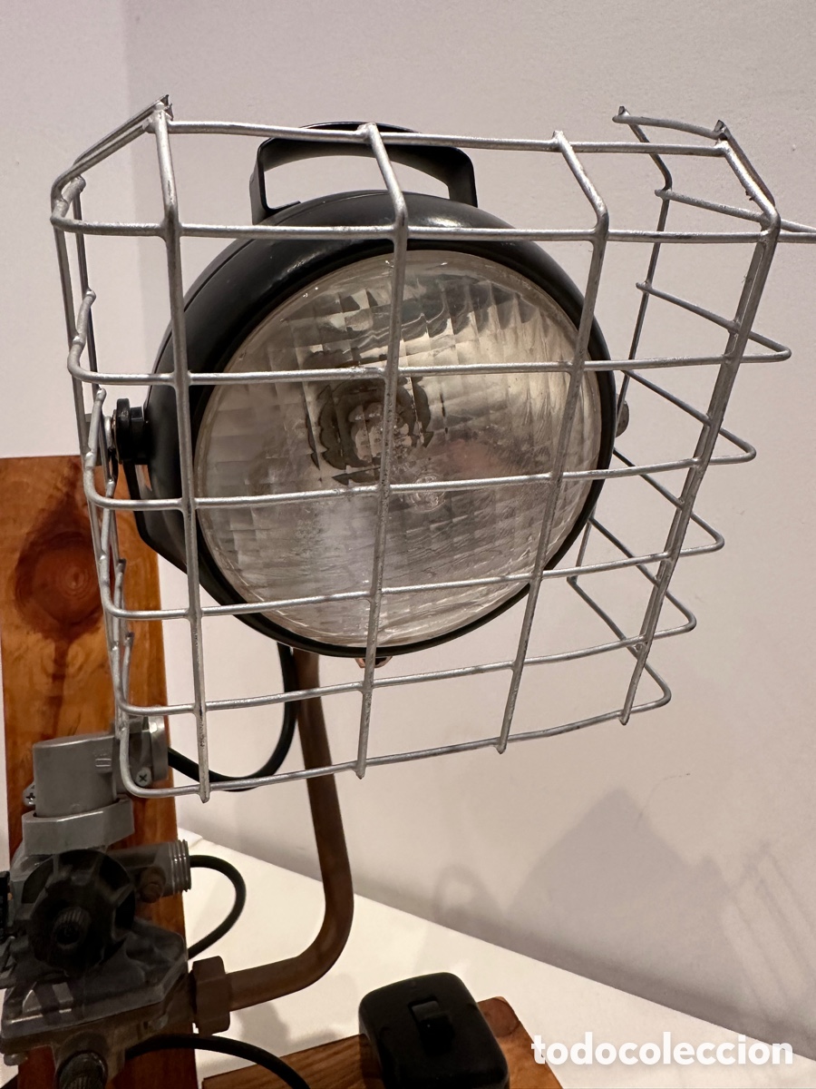 Vintage: L&aacute;mpara de sobremesa industrial - Foto 5