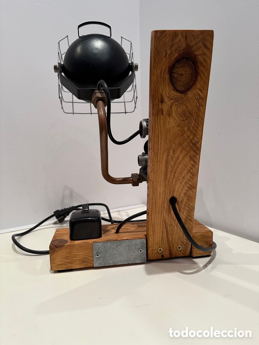 Vintage: L&aacute;mpara de sobremesa industrial - Foto 8