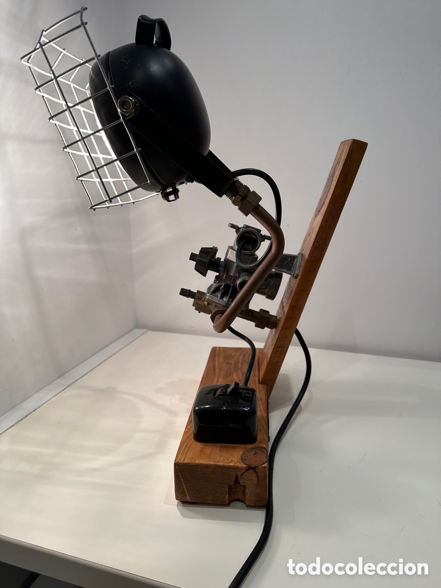 Vintage: L&aacute;mpara de sobremesa industrial - Foto 11
