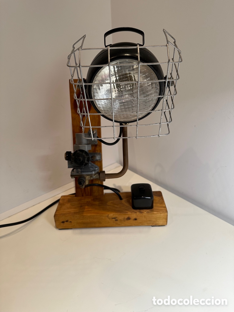 Vintage: L&aacute;mpara de sobremesa industrial - Foto 18