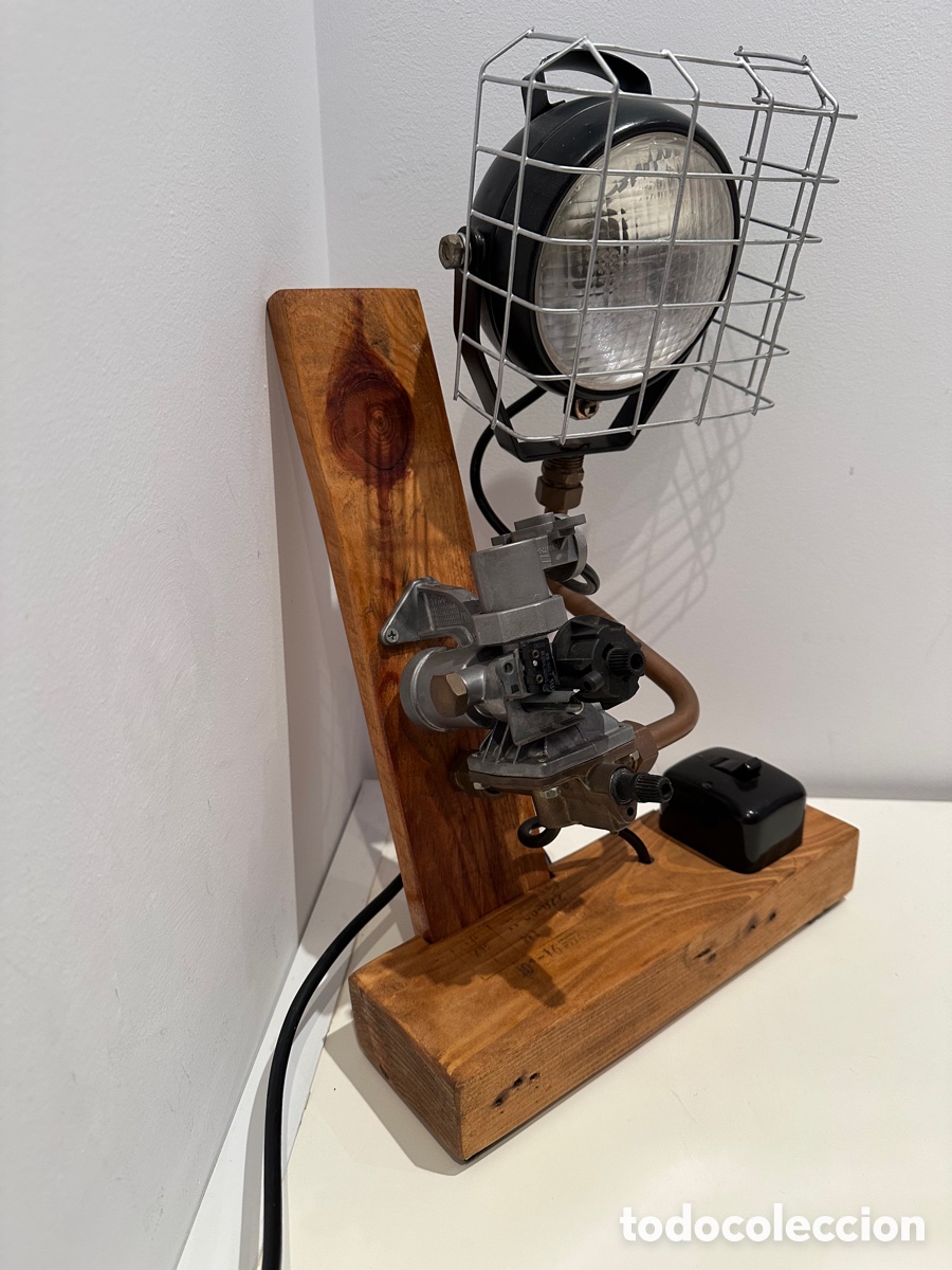 Vintage: L&aacute;mpara de sobremesa industrial - Foto 20