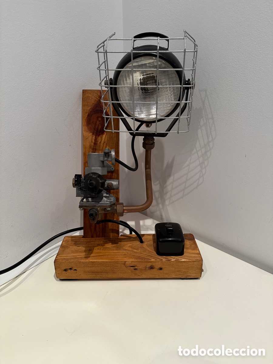 Vintage: L&aacute;mpara de sobremesa industrial - Foto 21