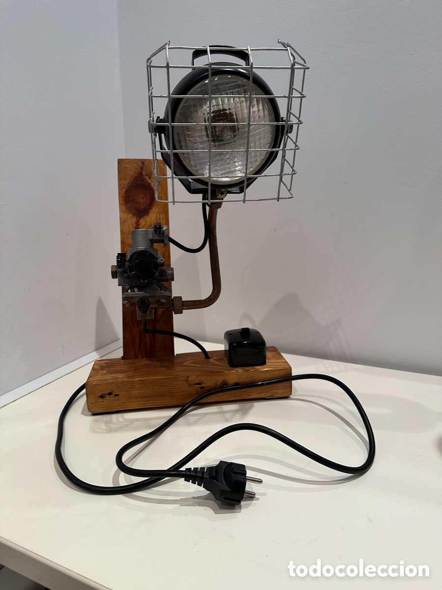 Vintage: L&aacute;mpara de sobremesa industrial - Foto 1