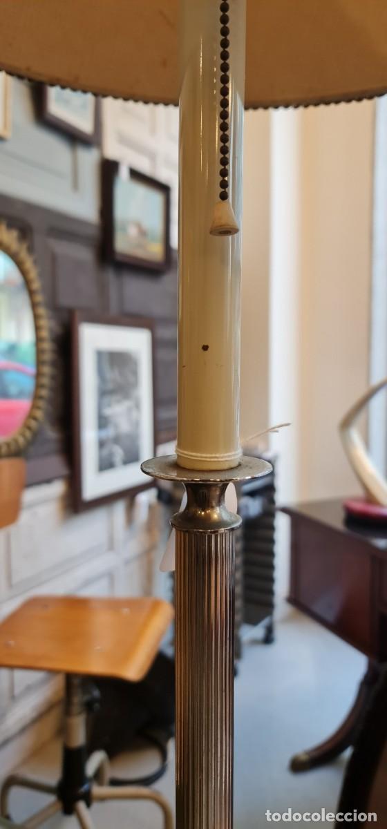 Vintage: Lampara de pie con base m&aacute;rmol y metal - Foto 5