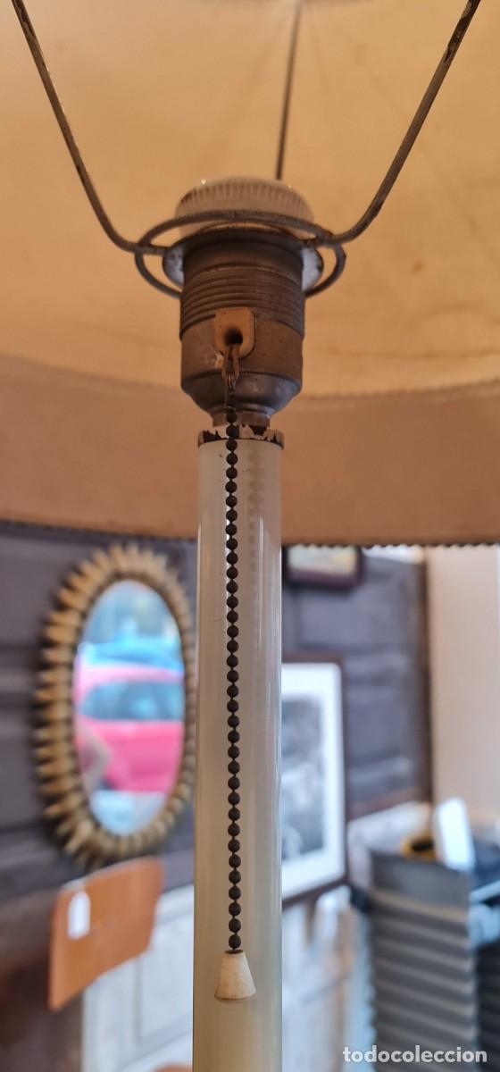 Vintage: Lampara de pie con base m&aacute;rmol y metal - Foto 6