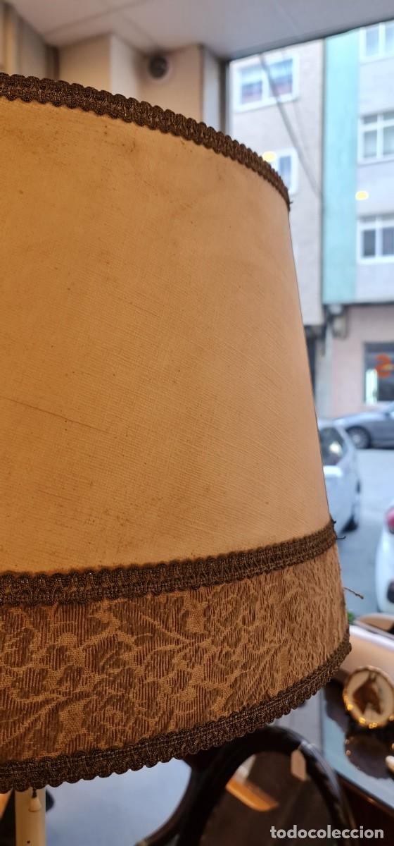 Vintage: Lampara de pie con base m&aacute;rmol y metal - Foto 7