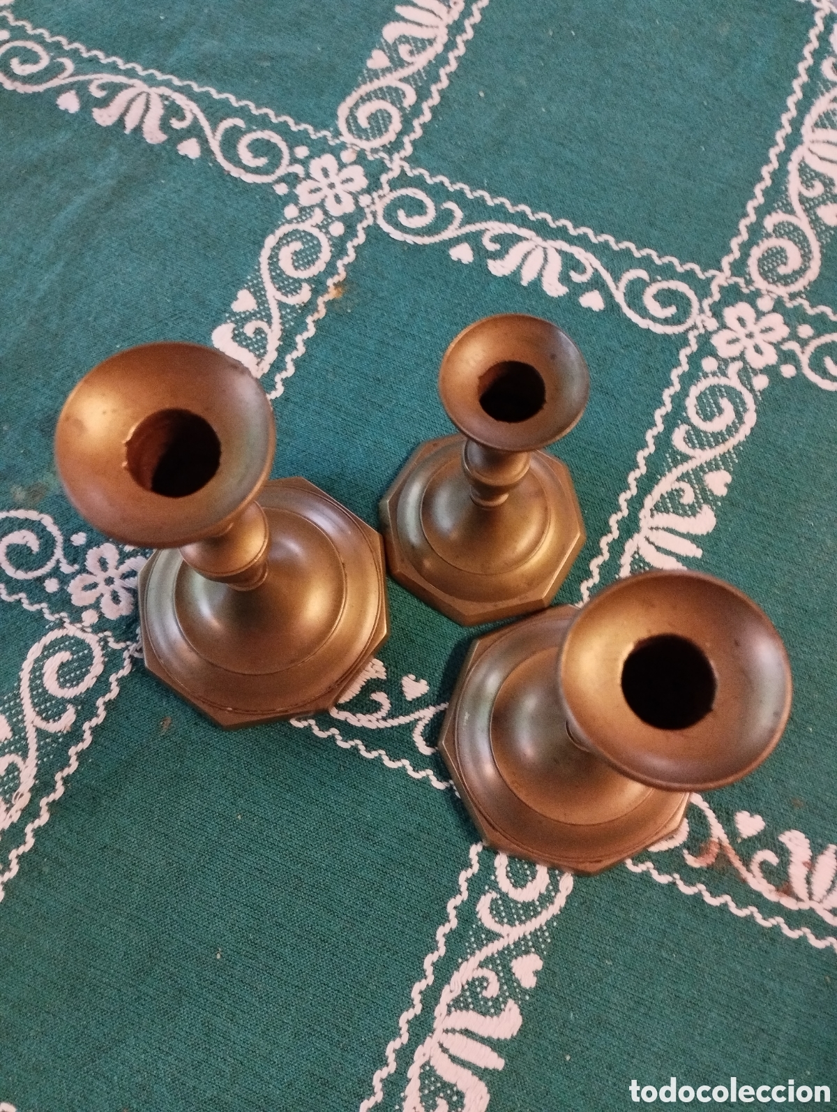 Vintage: Candelabros lote 3 unidades - Foto 2