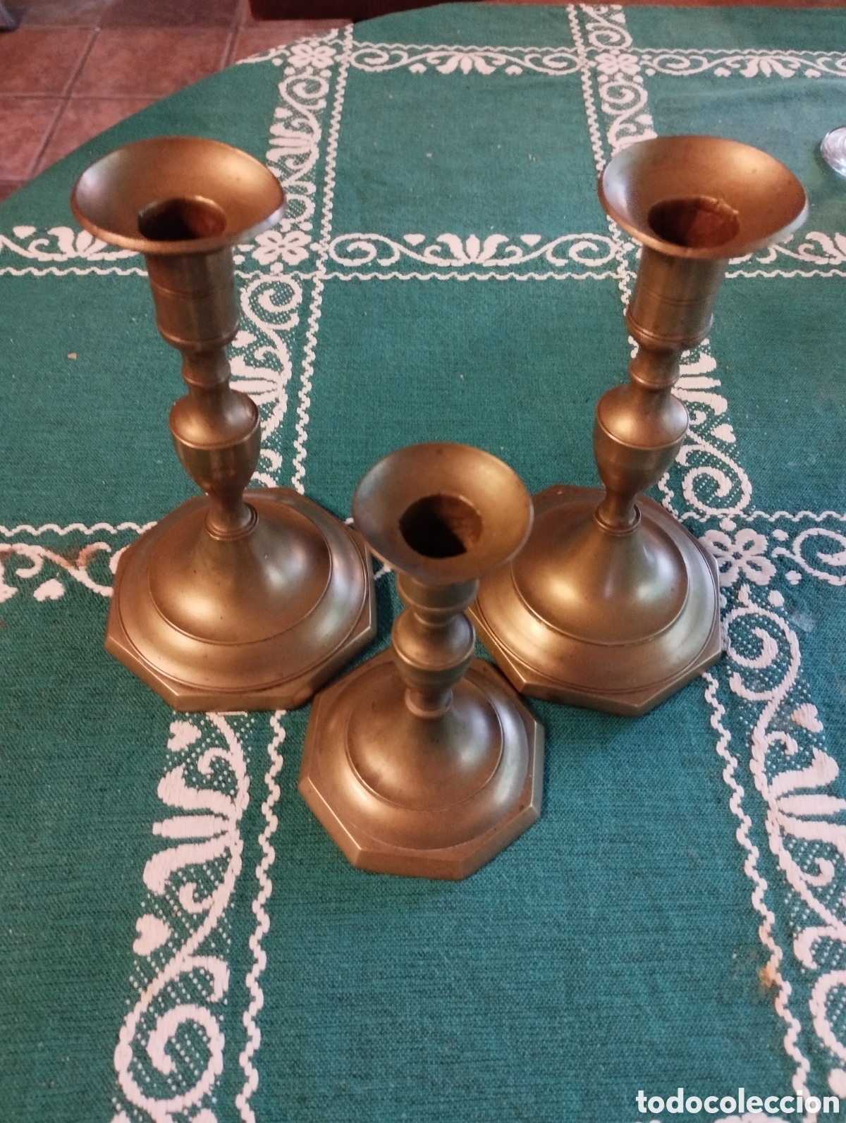 Vintage: Candelabros lote 3 unidades - Foto 3