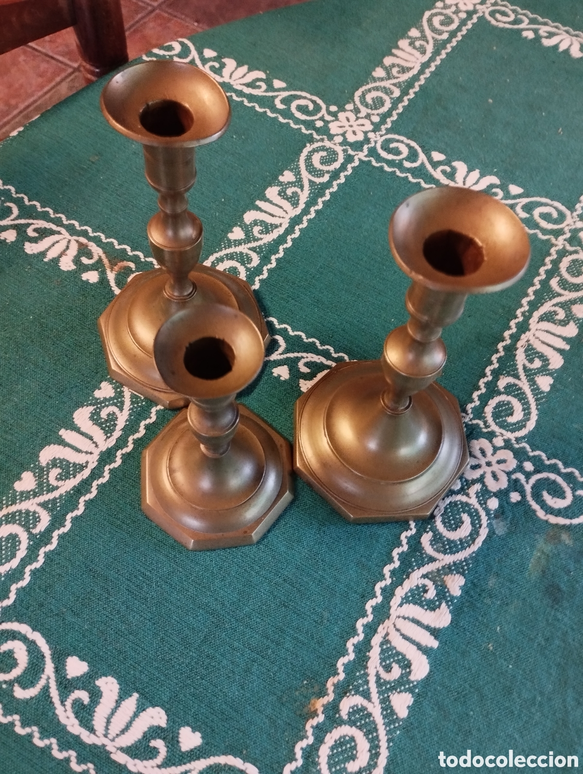 Vintage: Candelabros lote 3 unidades - Foto 1