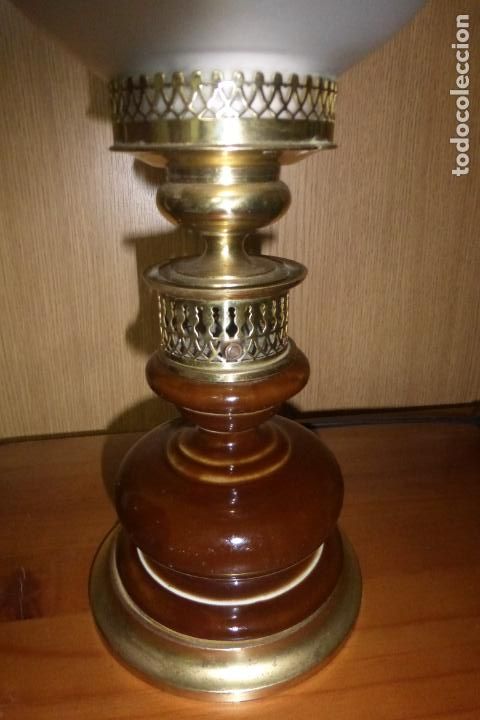 Vintage: Quinque electricado con globo de cristal - Foto 3
