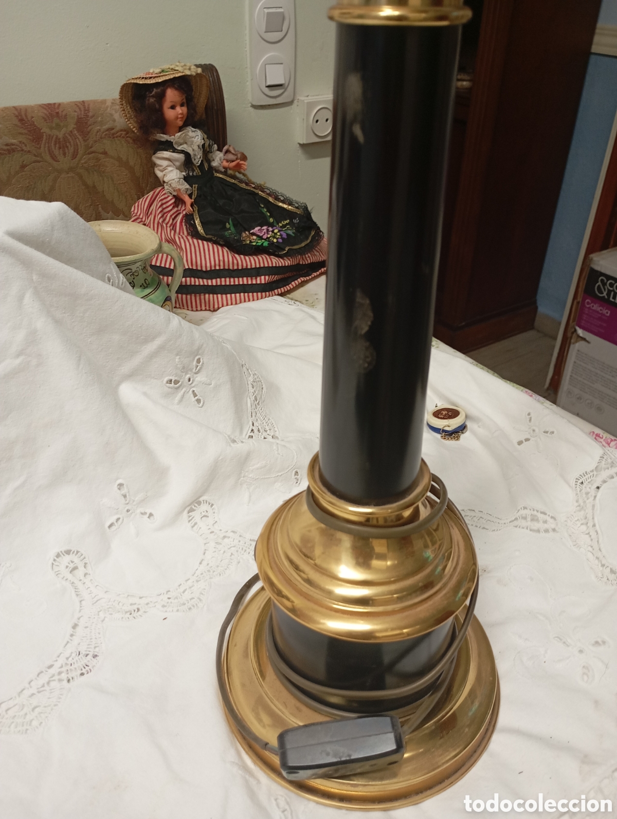 Vintage: Pues de lampara mesa - Foto 2