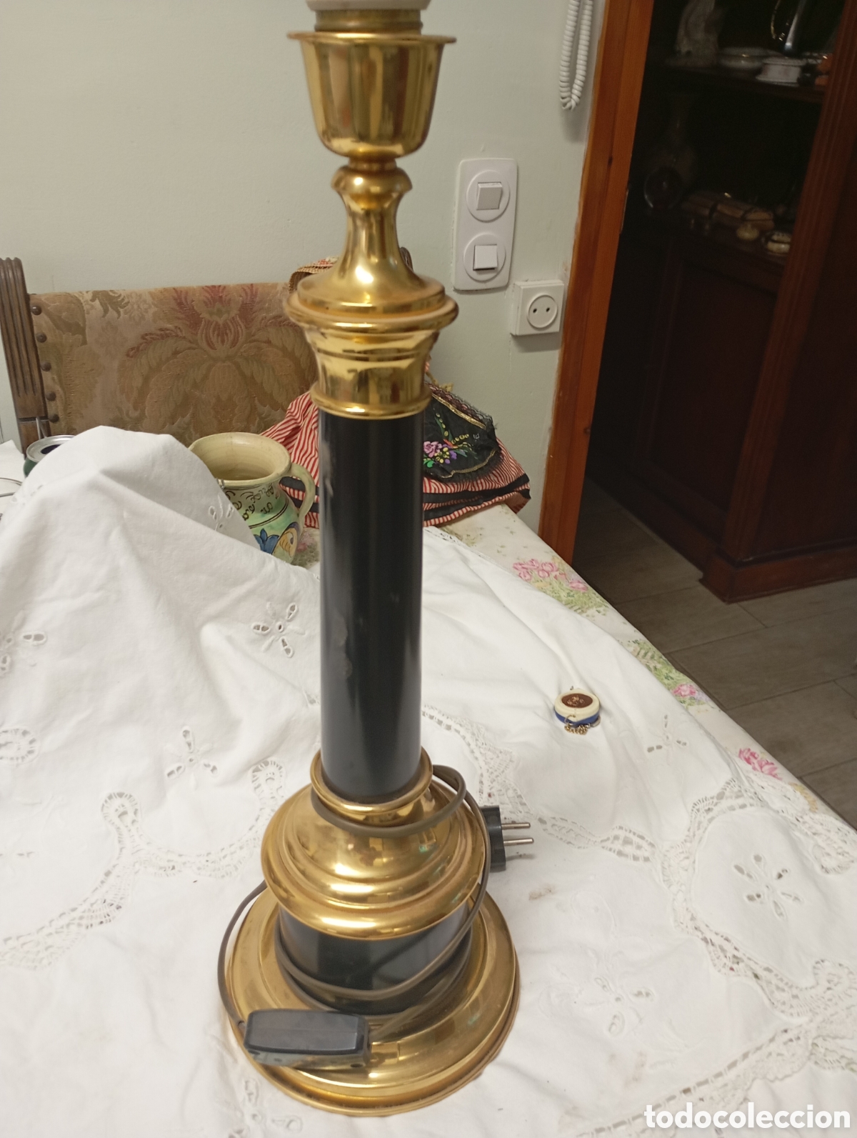 Vintage: Pues de lampara mesa - Foto 1