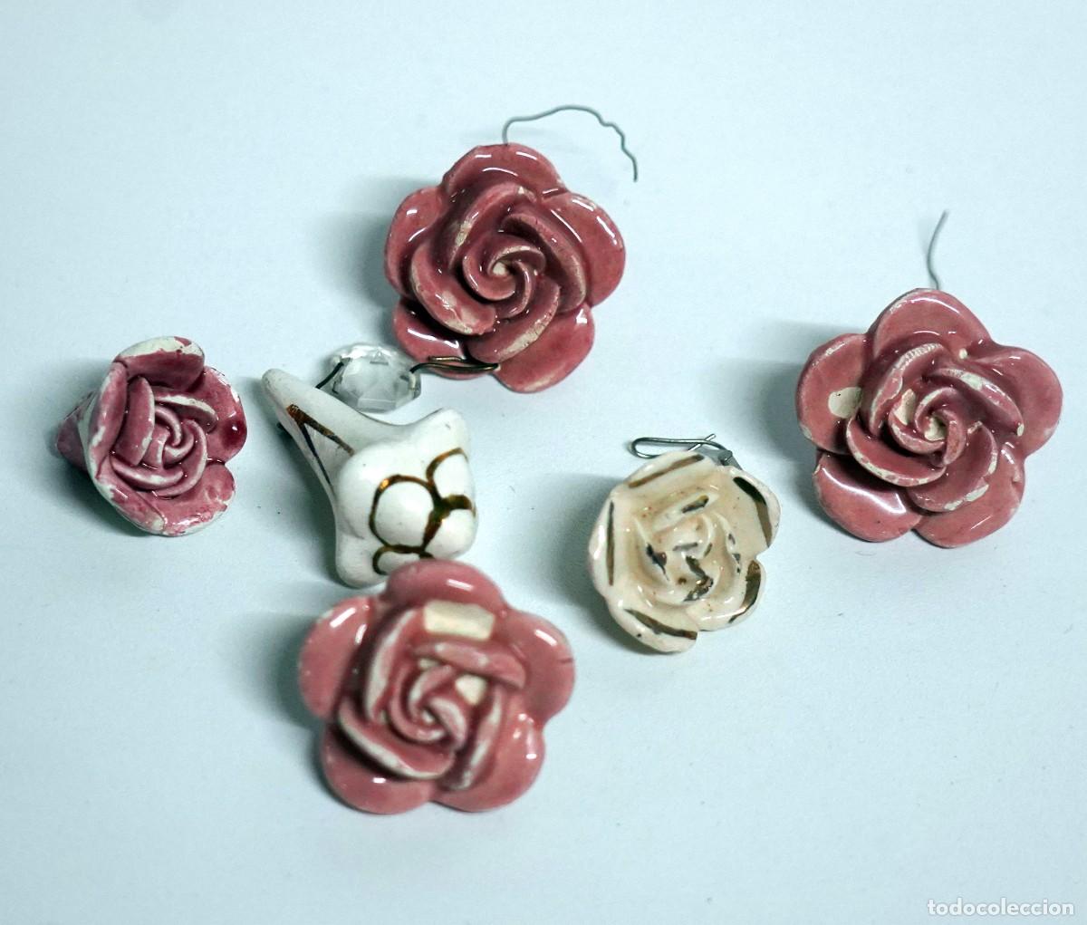 Vintage: FLORES DECORATIVAS PARA LAMPARAS - Foto 2