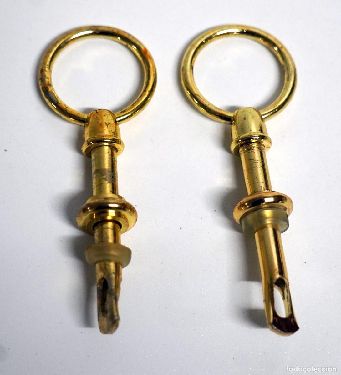 Vintage: GANCHOS DE LATON PARA LAMPARAS - Foto 1
