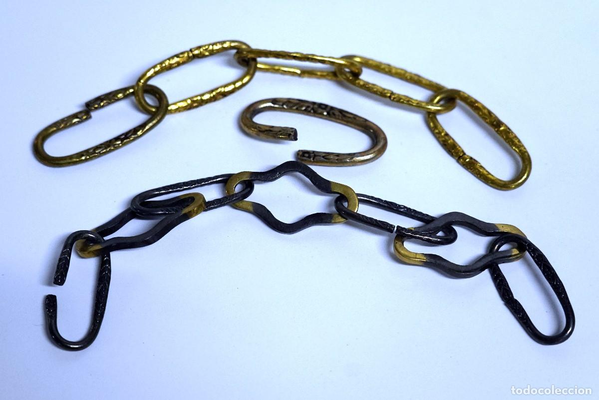 Vintage: ESLABONES BRONCE PARA LAMPARA - Foto 1