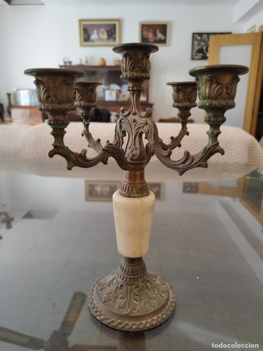 Vintage: Candelabro bronce - Foto 2