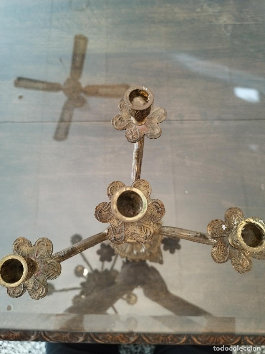 Vintage: Candelabro bronce - Foto 4