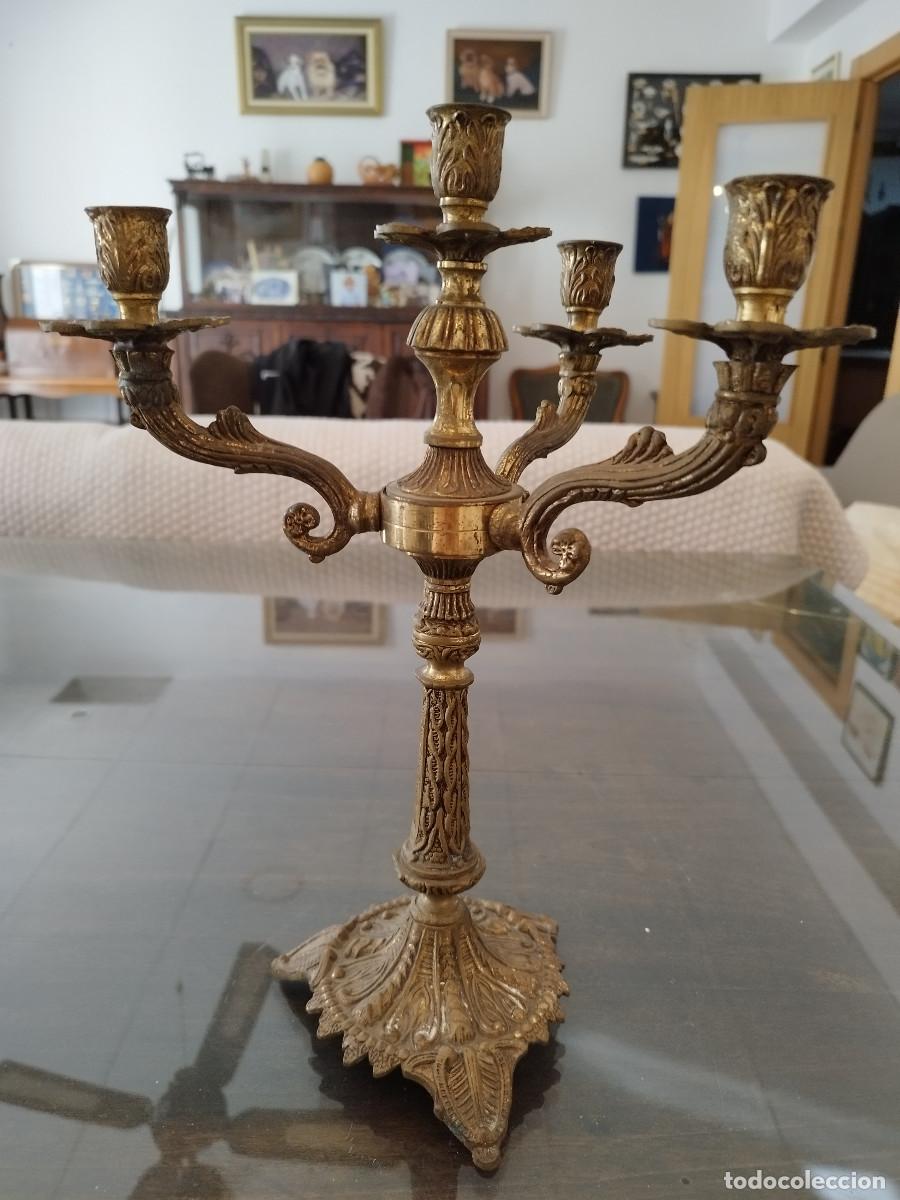Vintage: Candelabro bronce - Foto 5