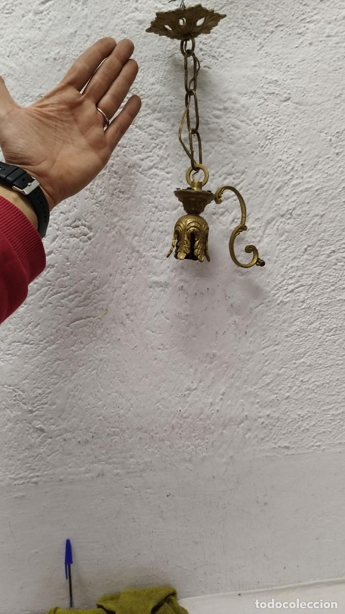 Vintage: Antiguo aplique de l&aacute;mpara de bronce - Foto 1