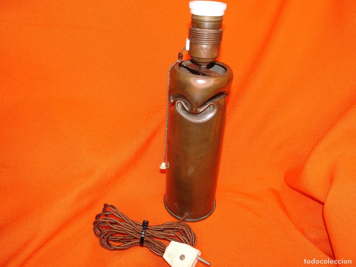 Vintage: Lampara en bronce,base,sobremesa. - Foto 2