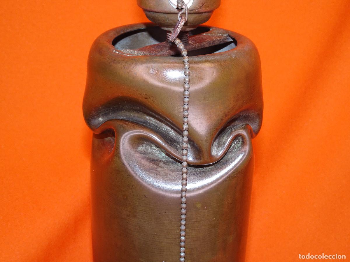 Vintage: Lampara en bronce,base,sobremesa. - Foto 6