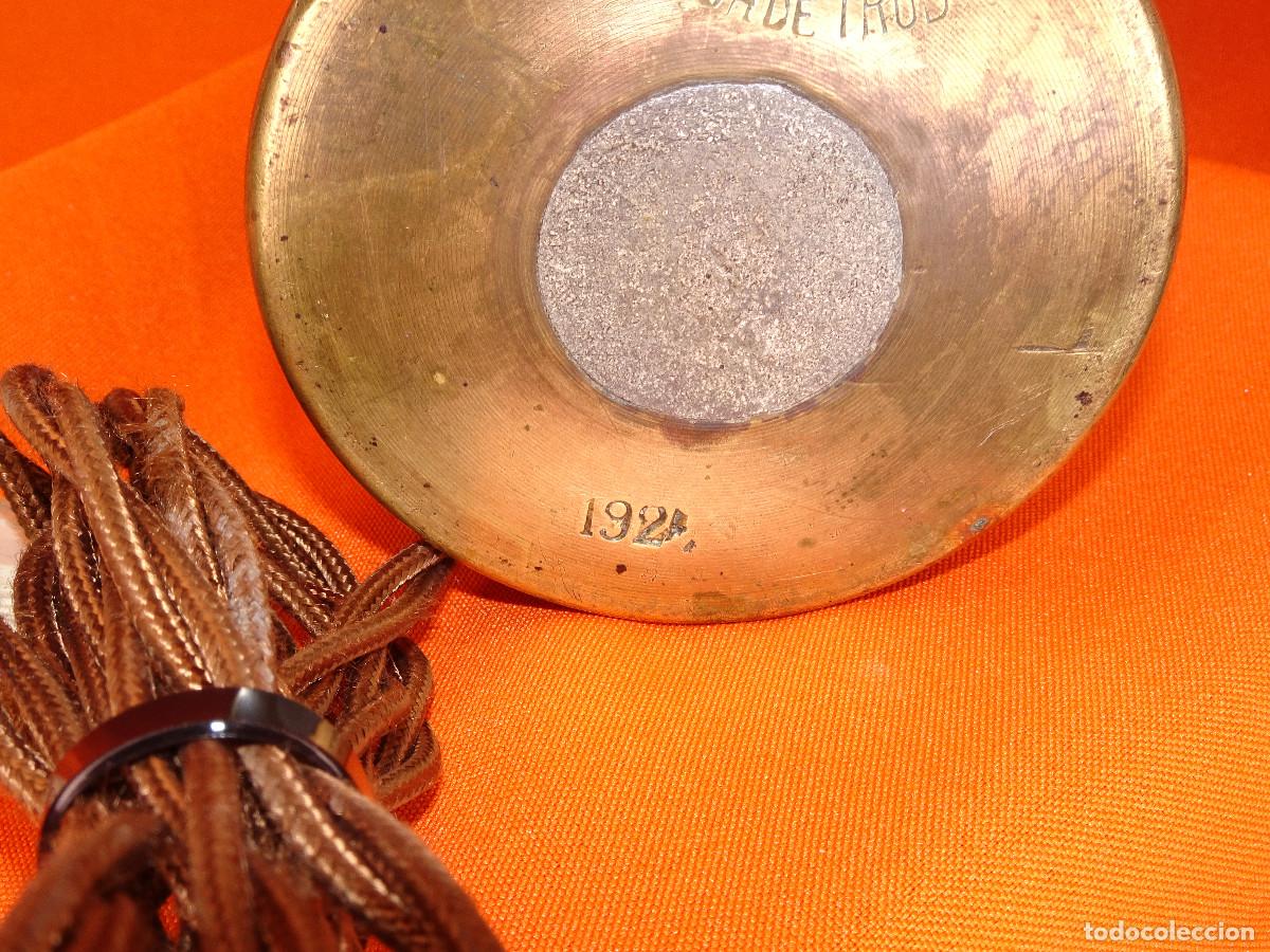 Vintage: Lampara en bronce,base,sobremesa. - Foto 12