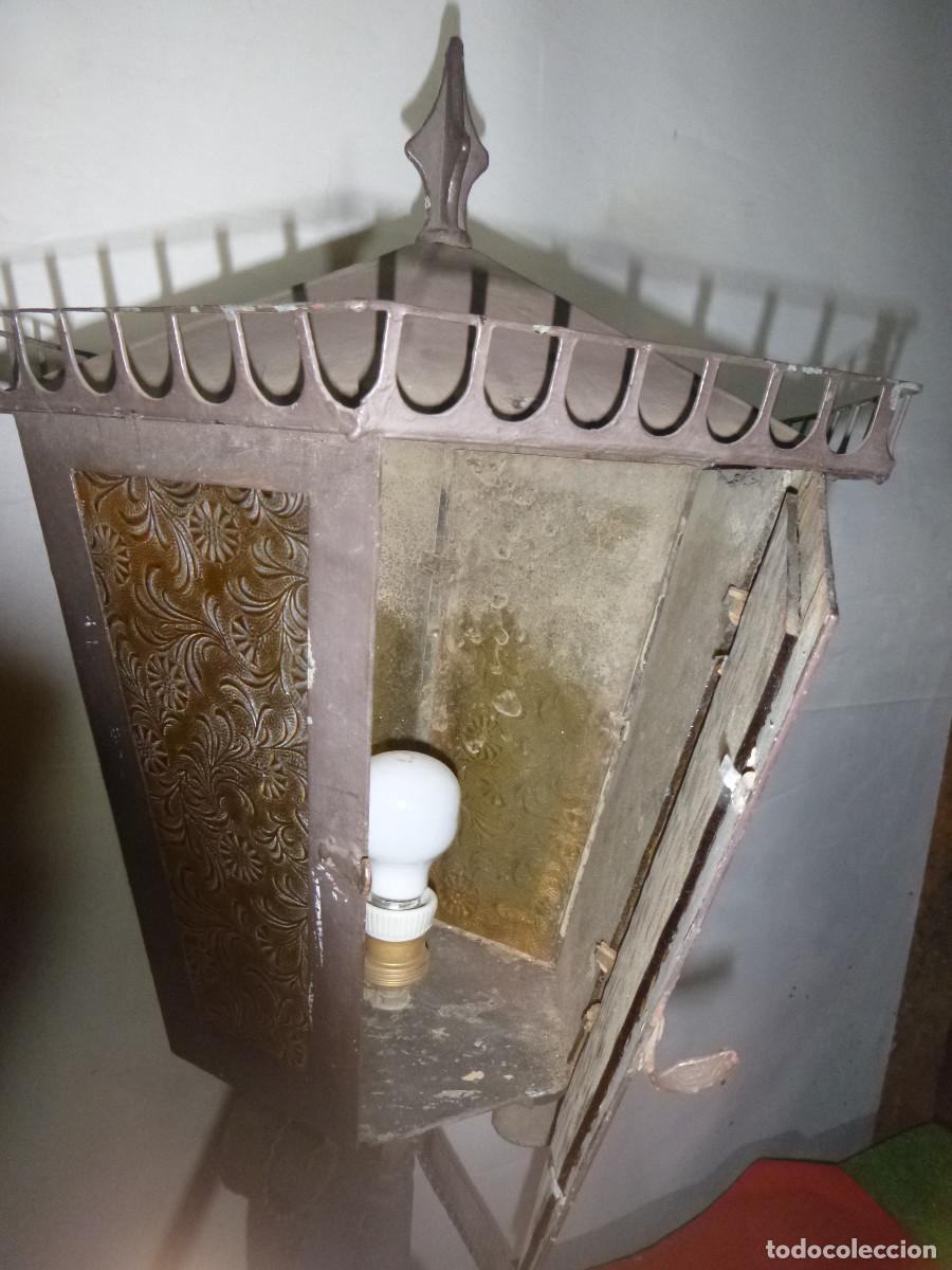 Vintage: LAMPRAS FAROLE S HIERRO FORJA - Foto 6