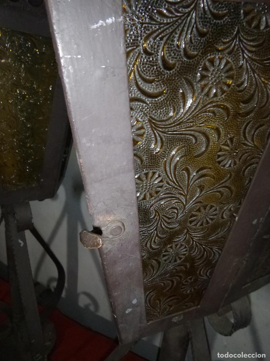 Vintage: LAMPRAS FAROLE S HIERRO FORJA - Foto 10