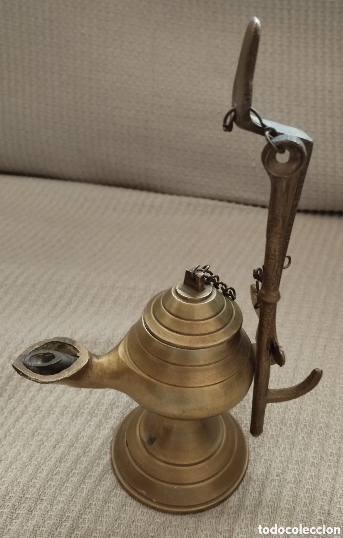 Vintage: ANTIGUO CANDIL DE BRONCE - Foto 3