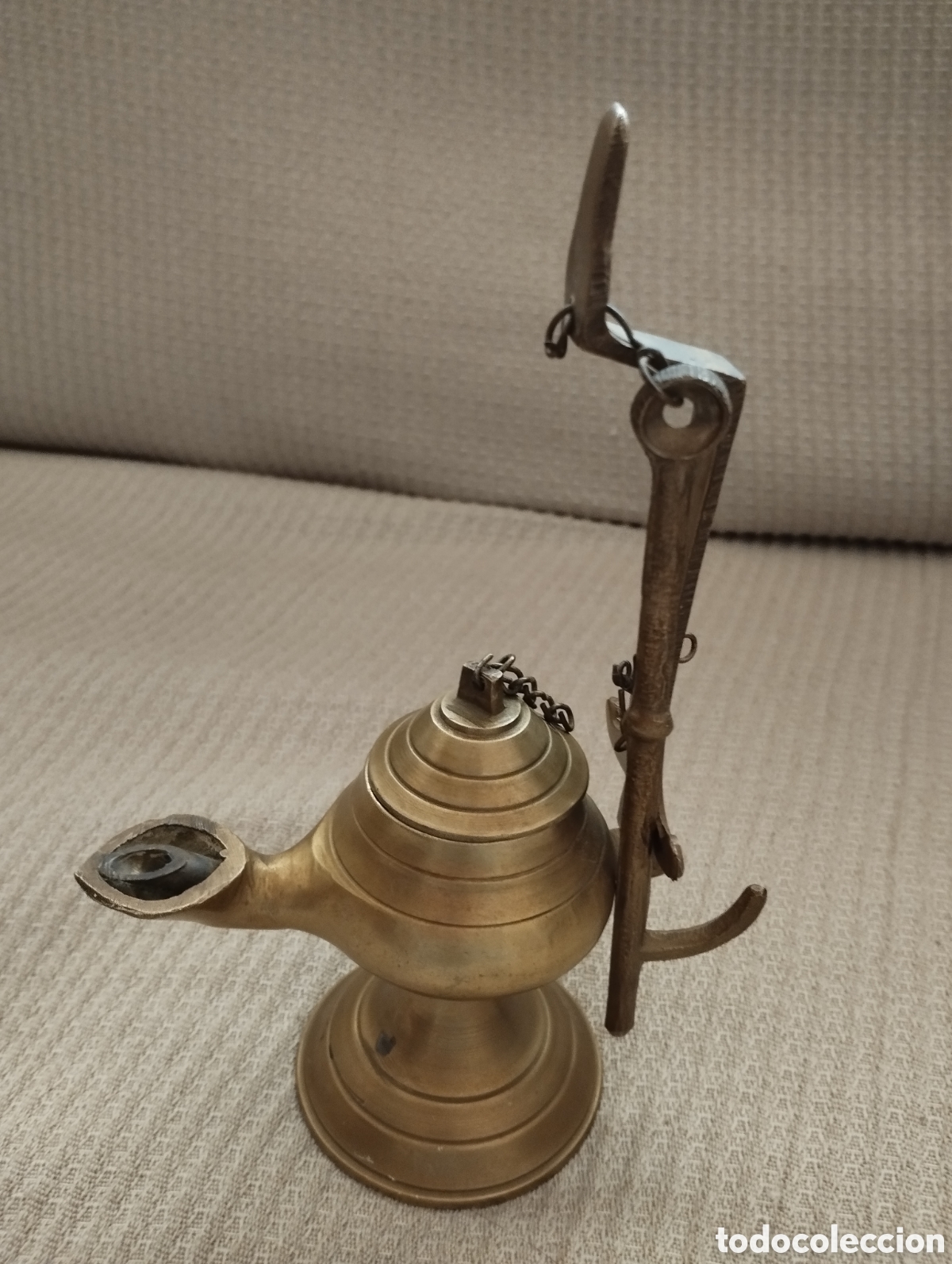 Vintage: ANTIGUO CANDIL DE BRONCE - Foto 5