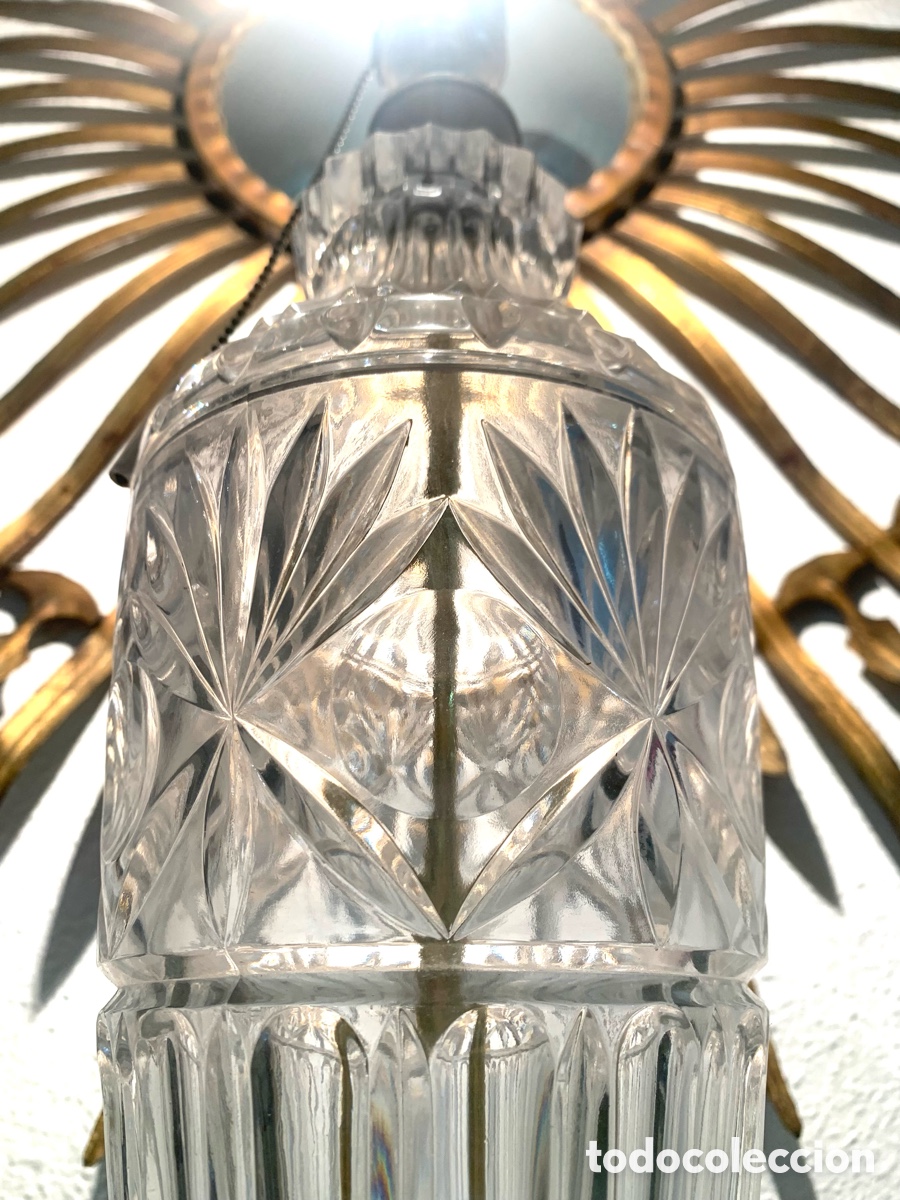 Vintage: L&Aacute;MPARA VINTAGE DE CRISTAL - Foto 1