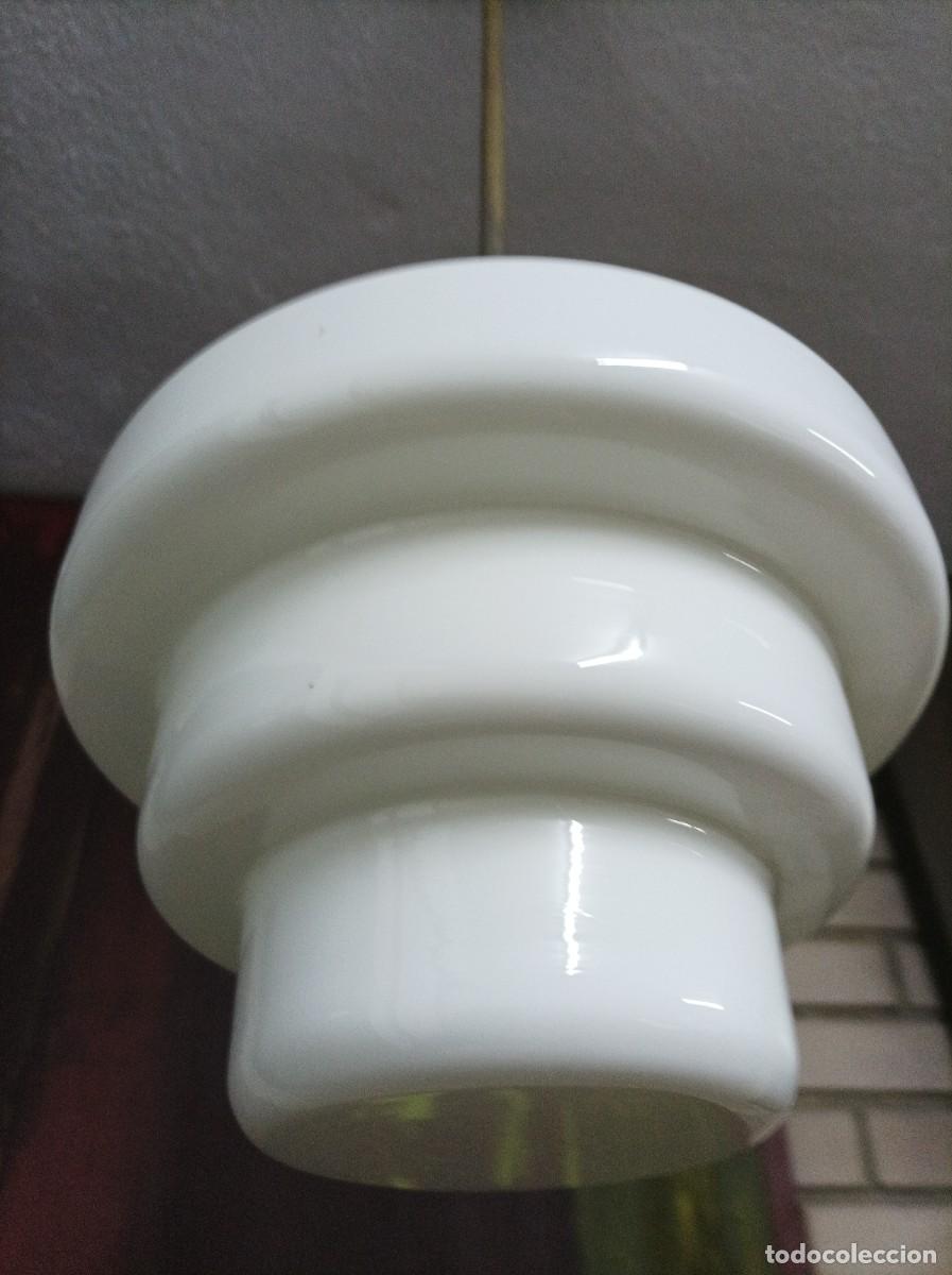 Vintage: L&aacute;mpara de opalina - Foto 4