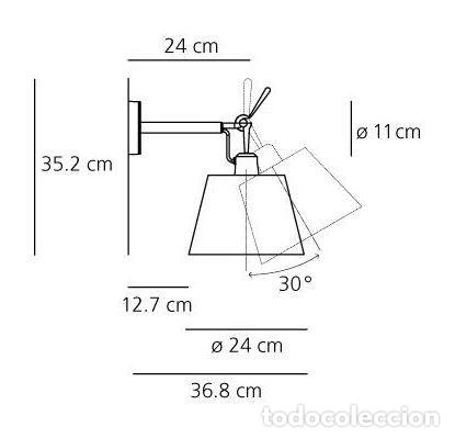 Vintage: APLIQUE DE PARED TOLOMEO DIFFUSORE de ARTEMIDE - Foto 3