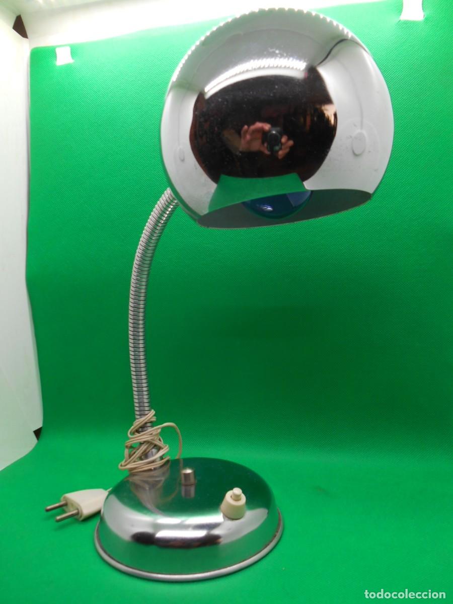 Vintage: FLEXO CROMADO VINTAGE - SPACE AGE - EYEBALL - - Foto 5
