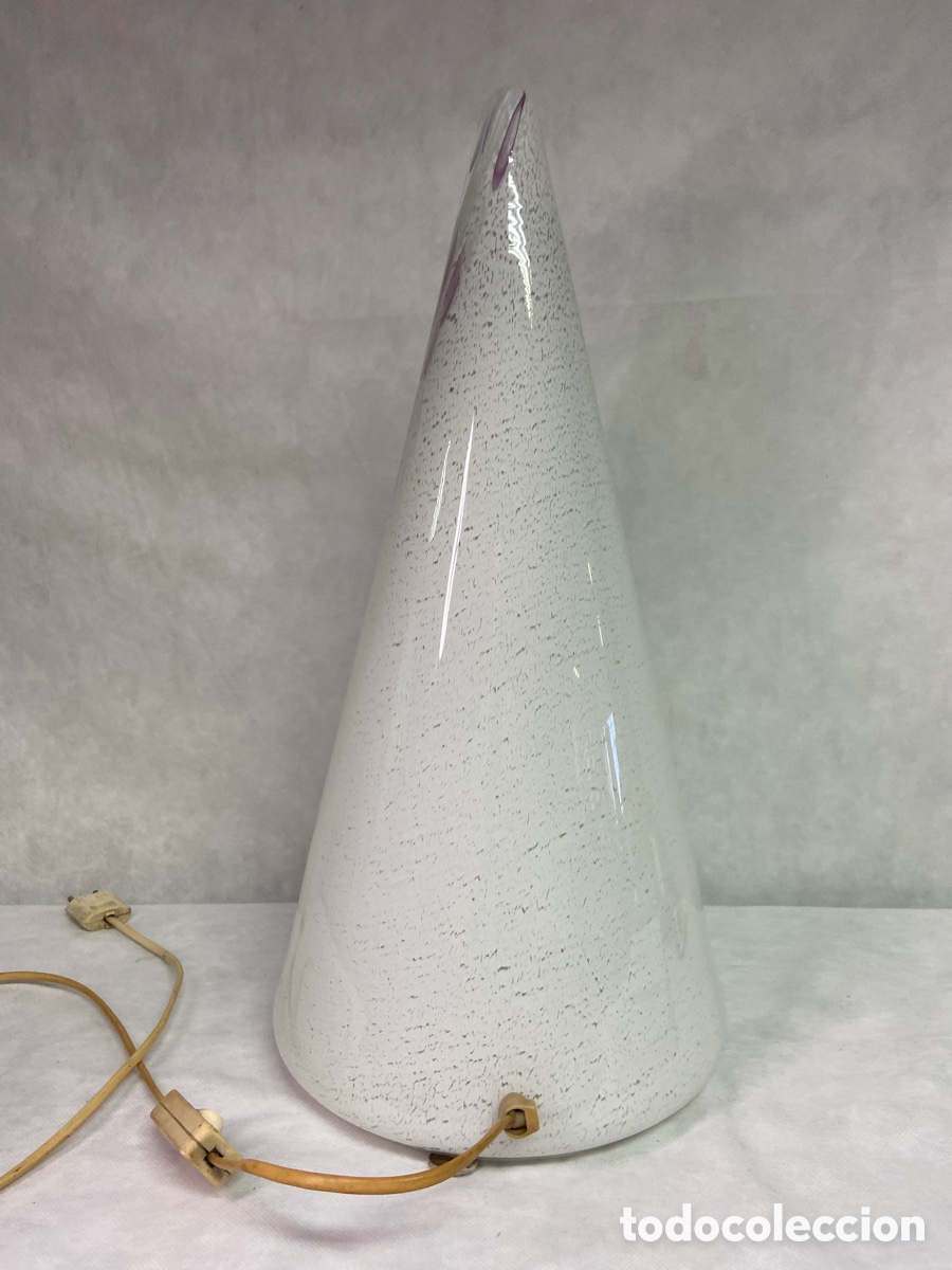 Vintage: L&aacute;mpara sobremesa Cristal de Murano - Foto 3