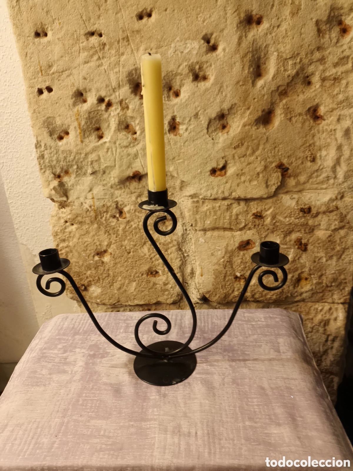 Vintage: CANDELABRO DE 3 BRAZOS - Foto 2