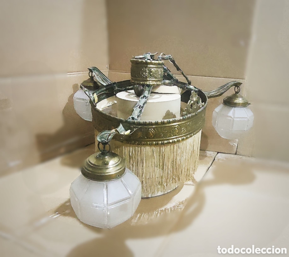 Vintage: Lampara techo modernista - Foto 1
