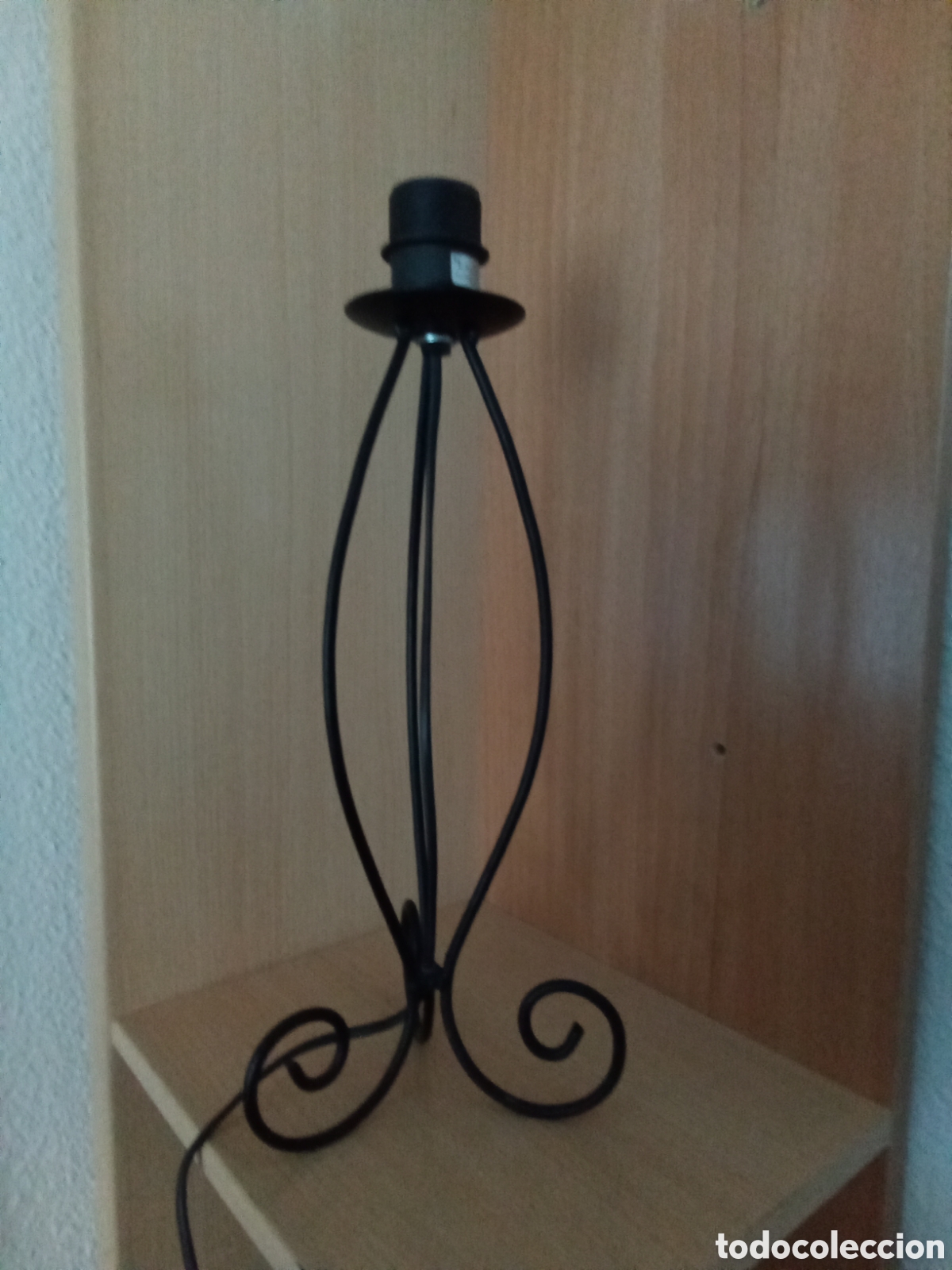 Vintage: Base para lampara de sobremesa en hierro - Foto 3