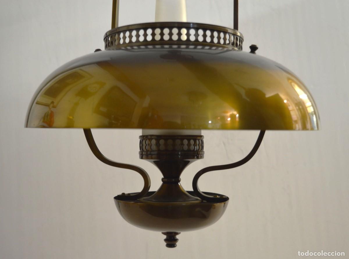 Vintage: L&aacute;mpara techo aluminio anodizado - Foto 5