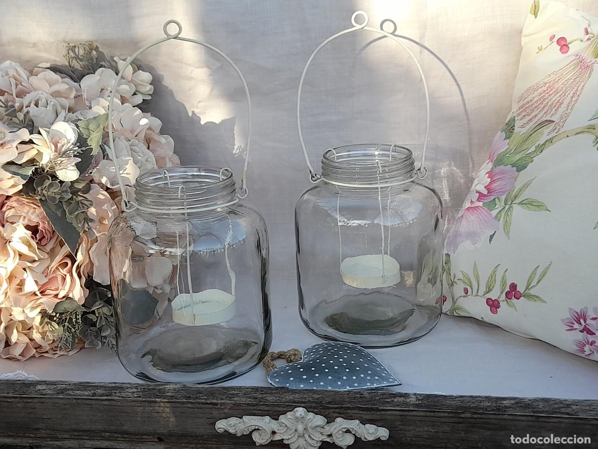 Vintage: 2 faroles de cristal - Foto 1