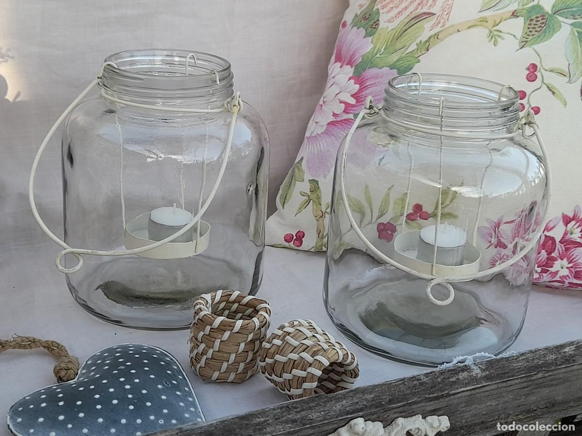 Vintage: 2 faroles de cristal - Foto 2