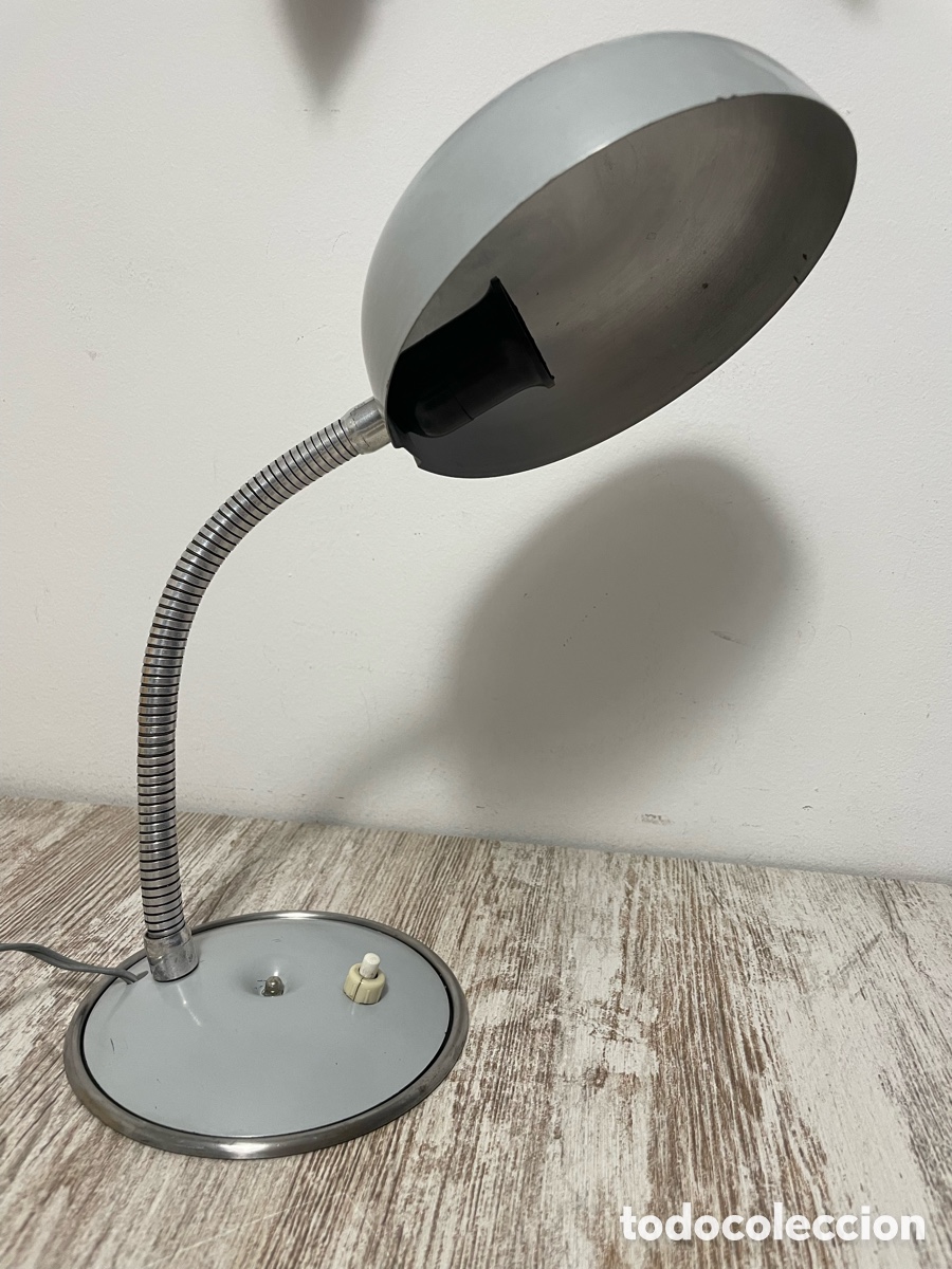 Vintage: FLEXO LAMPARA MESA GRIS - Foto 3