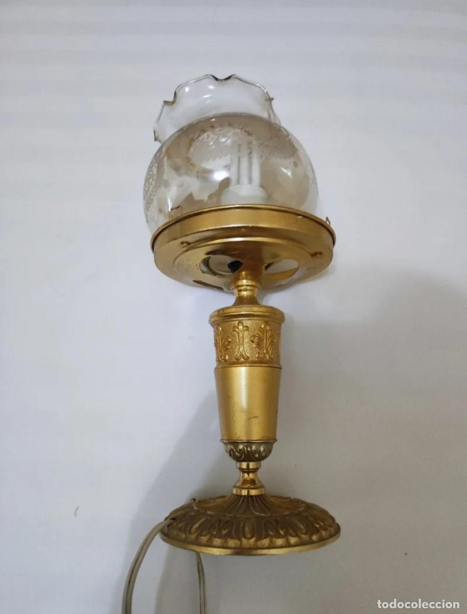 Vintage: L&aacute;mpara mesita de noche - Foto 1