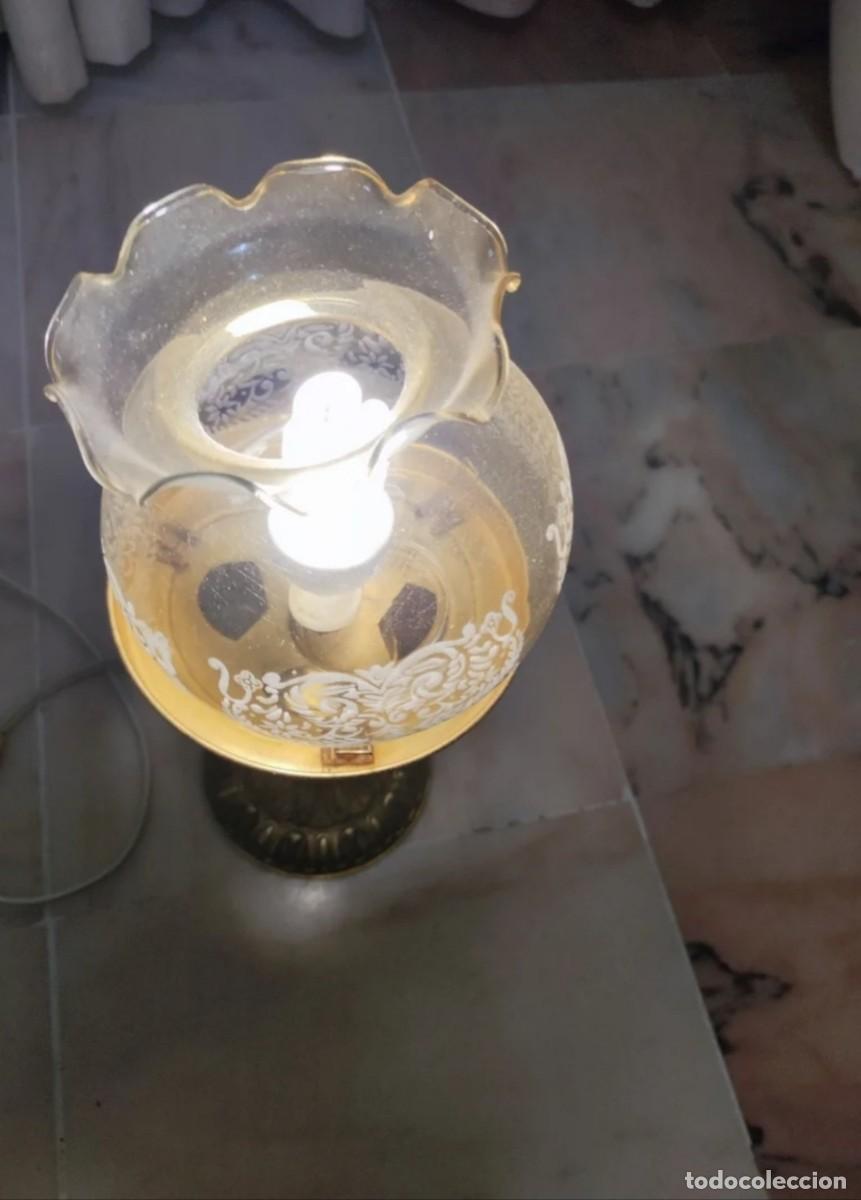 Vintage: L&aacute;mpara mesita de noche - Foto 3