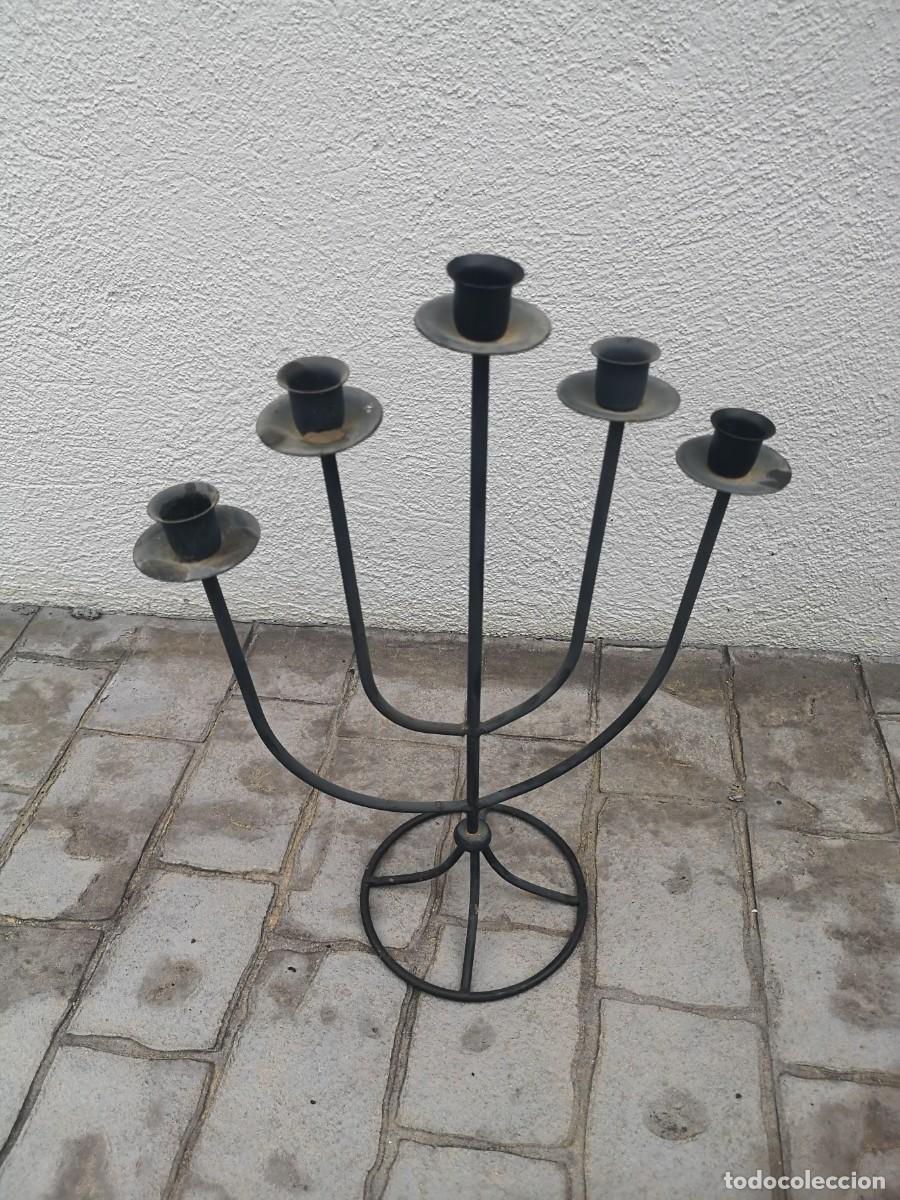 Vintage: Candelabro de lat&oacute;n - Foto 2